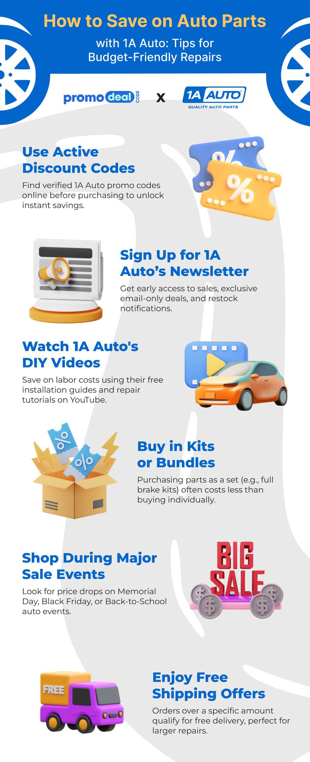 Auto Parts at 1A Auto